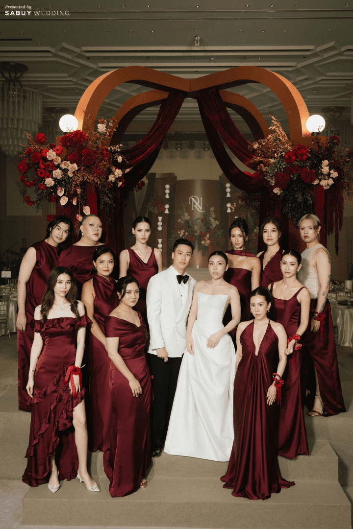  รีวิวงานแต่งธีม Burgundy Glam ครบทั้งพิธีจีน เลี้ยงฉลอง และปาร์ตี้สุดมันส์ by PaR Wedding Planner