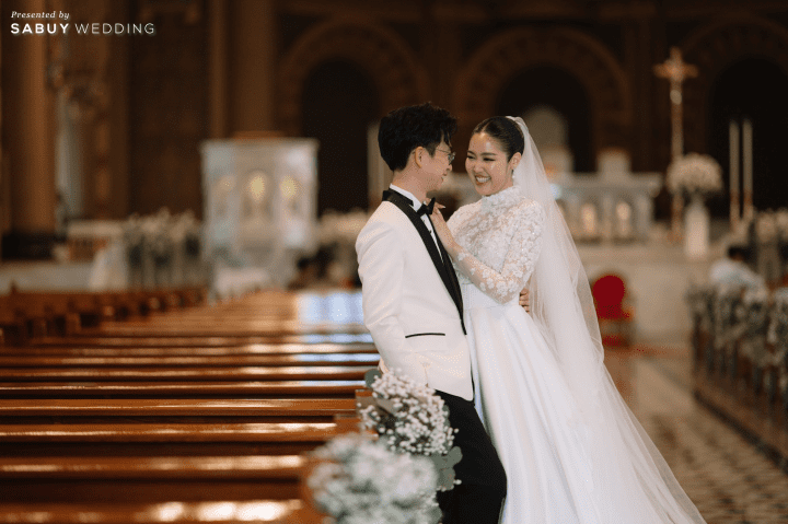  รีวิวงานแต่งชิลล์สบาย หมั้นจีน-พิธีมิสซาในโบสถ์-เลี้ยงฉลองเย็น ครบในวันเดียว @ Eastin Grand Hotel Sathorn