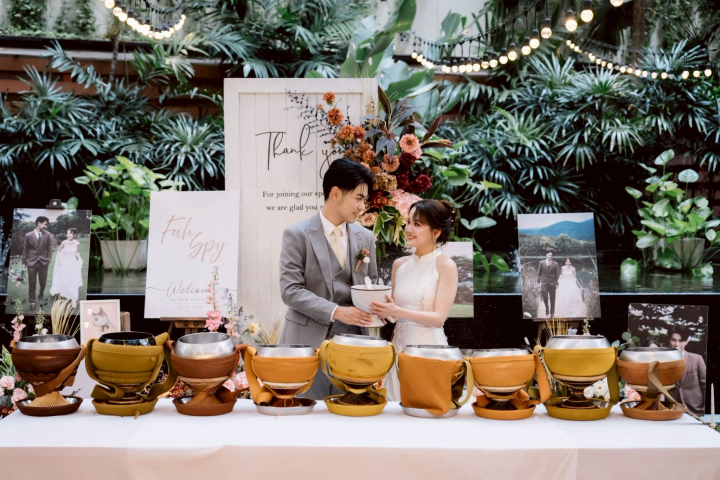  รีวิวงานแต่งในสวนสไตล์ Garden Art จากภาพวาดฝีมือเจ้าสาว @ Marriott Executive Apartments Sukhumvit Park Bangkok