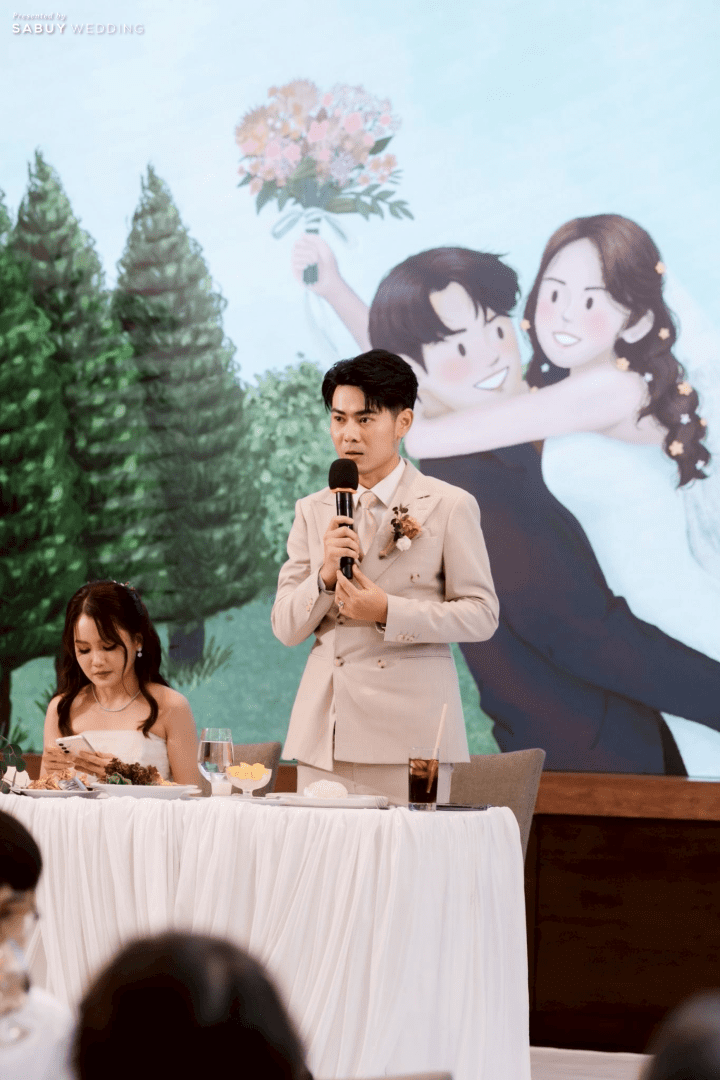  รีวิวงานแต่งในสวนสไตล์ Garden Art จากภาพวาดฝีมือเจ้าสาว @ Marriott Executive Apartments Sukhumvit Park Bangkok