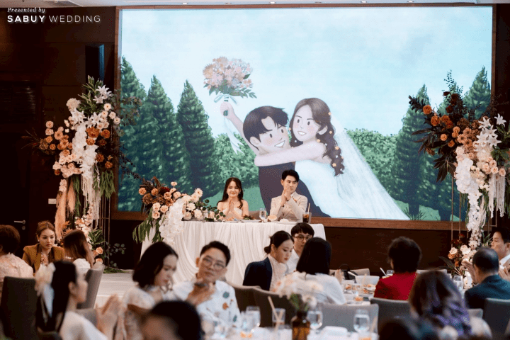  รีวิวงานแต่งในสวนสไตล์ Garden Art จากภาพวาดฝีมือเจ้าสาว @ Marriott Executive Apartments Sukhumvit Park Bangkok