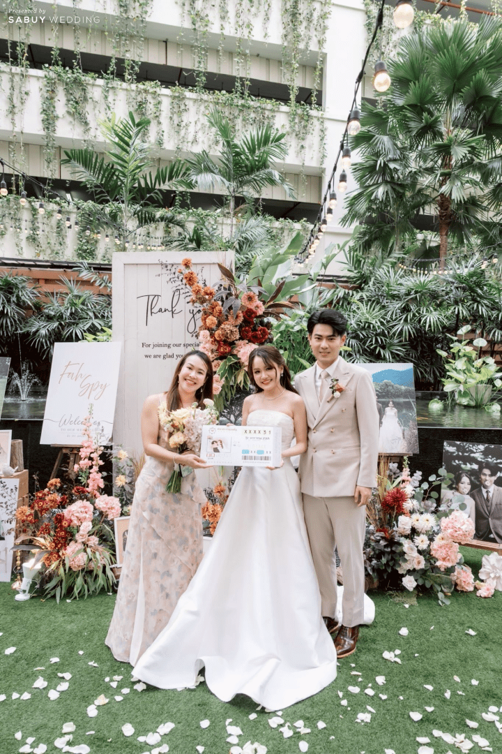  รีวิวงานแต่งในสวนสไตล์ Garden Art จากภาพวาดฝีมือเจ้าสาว @ Marriott Executive Apartments Sukhumvit Park Bangkok