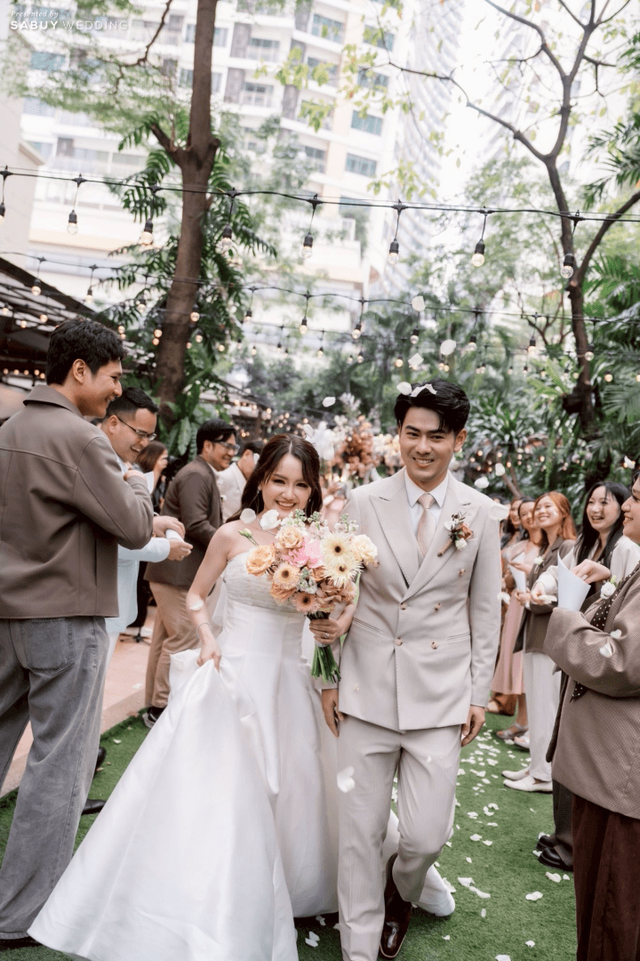  รีวิวงานแต่งในสวนสไตล์ Garden Art จากภาพวาดฝีมือเจ้าสาว @ Marriott Executive Apartments Sukhumvit Park Bangkok