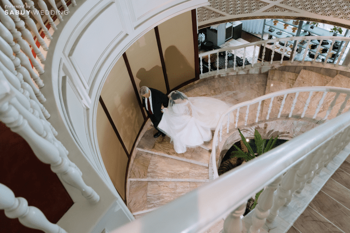  รีวิวงานแต่งสไตล์ Warm Elegance ของคู่รักไทย-อเมริกัน พร้อมวิวแม่น้ำเจ้าพระยาจาก Riverside Lounge @ Shangri-La Hotel, Bangkok