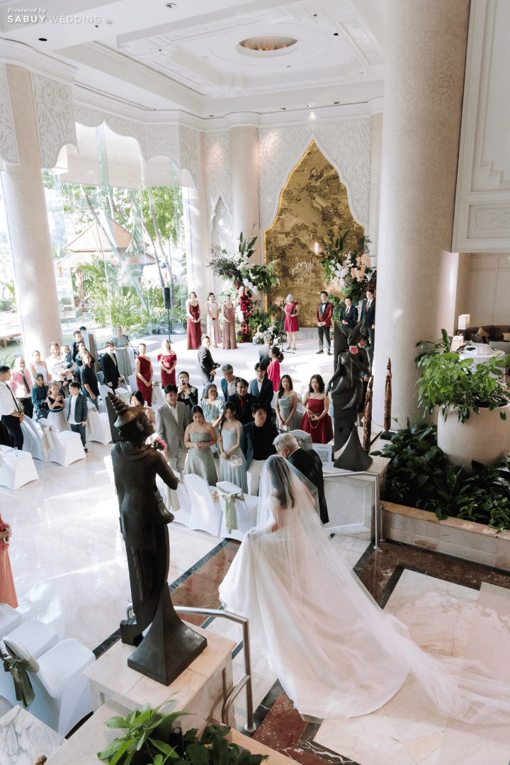  รีวิวงานแต่งสไตล์ Warm Elegance ของคู่รักไทย-อเมริกัน พร้อมวิวแม่น้ำเจ้าพระยาจาก Riverside Lounge @ Shangri-La Hotel, Bangkok