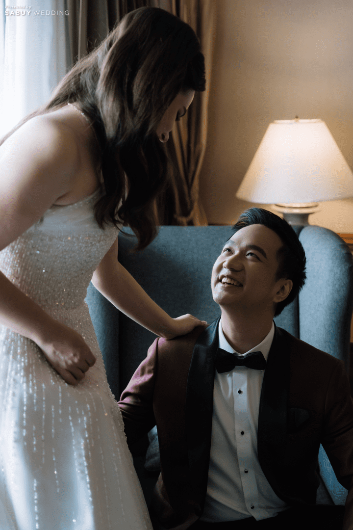  รีวิวงานแต่งสไตล์ Warm Elegance ของคู่รักไทย-อเมริกัน พร้อมวิวแม่น้ำเจ้าพระยาจาก Riverside Lounge @ Shangri-La Hotel, Bangkok