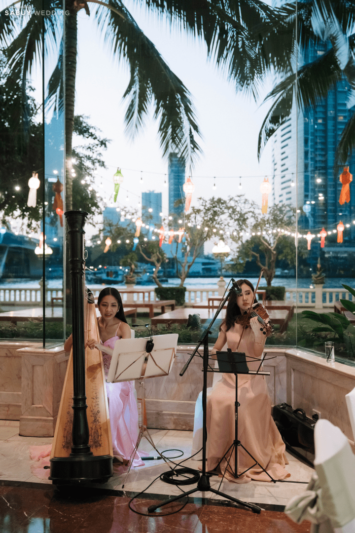  รีวิวงานแต่งสไตล์ Warm Elegance ของคู่รักไทย-อเมริกัน พร้อมวิวแม่น้ำเจ้าพระยาจาก Riverside Lounge @ Shangri-La Hotel, Bangkok