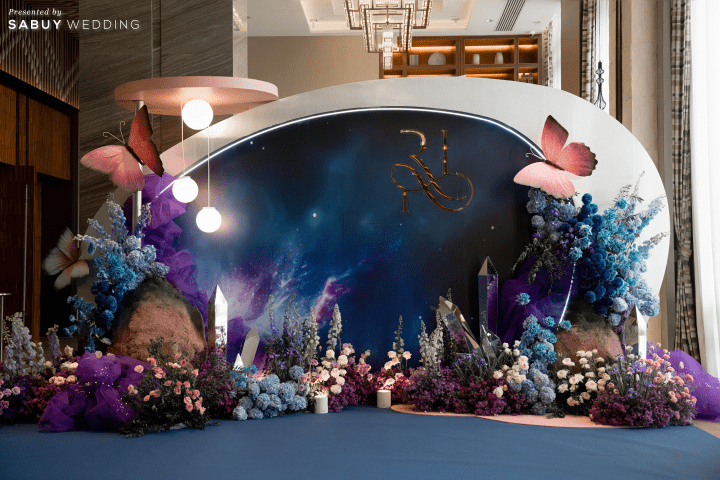 รีวิวงานแต่งธีม Shine like a Universe ที่เต็มไปด้วยประกายของ Butterfly Nebula @ Conrad Bangkok