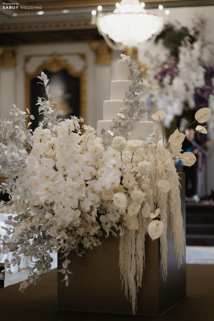  รีวิวงานแต่งธีมสีม่วงสวย Classy กับไอเดีย Gallery ที่แขกชอบมาก @ Mandarin Oriental, Bangkok