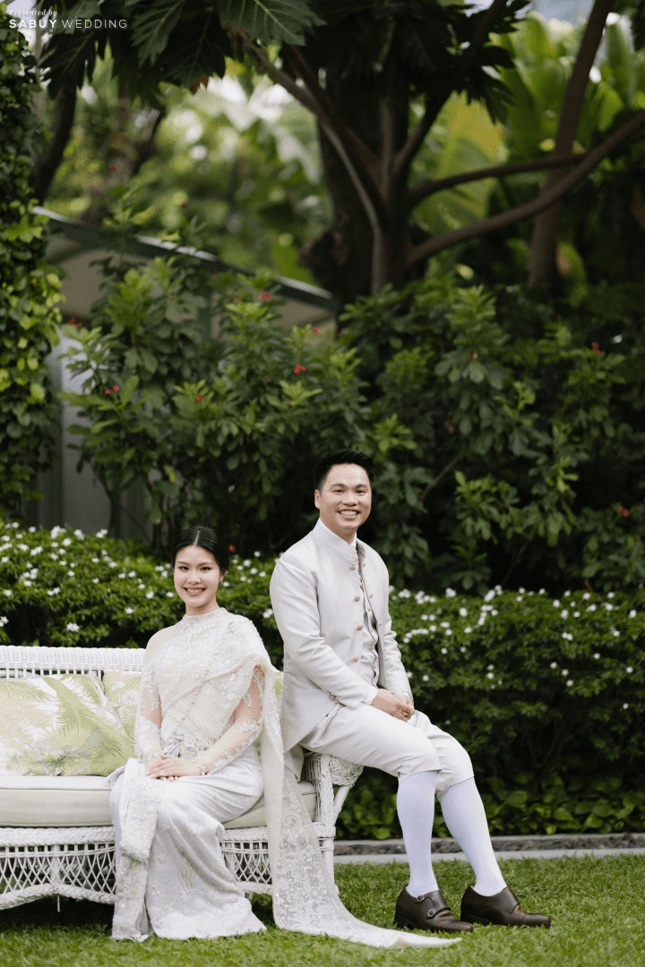  รีวิวงานแต่งธีมสีม่วงสวย Classy กับไอเดีย Gallery ที่แขกชอบมาก @ Mandarin Oriental, Bangkok