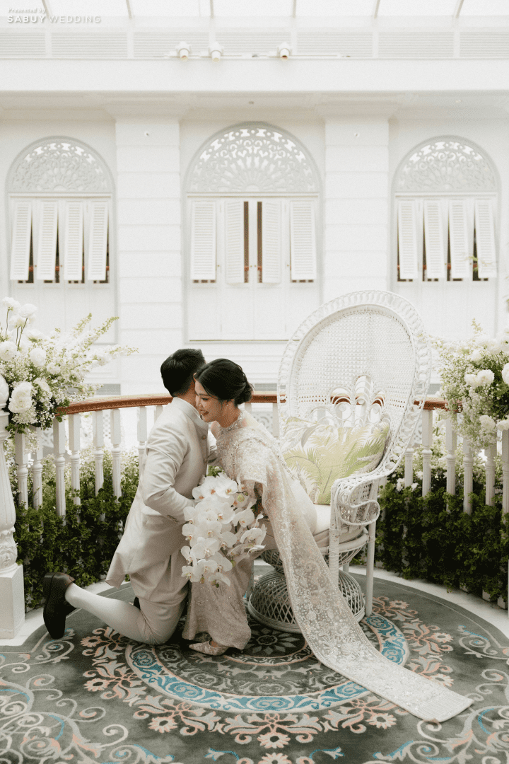  รีวิวงานแต่งธีมสีม่วงสวย Classy กับไอเดีย Gallery ที่แขกชอบมาก @ Mandarin Oriental, Bangkok