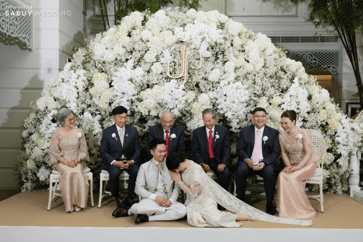  รีวิวงานแต่งธีมสีม่วงสวย Classy กับไอเดีย Gallery ที่แขกชอบมาก @ Mandarin Oriental, Bangkok