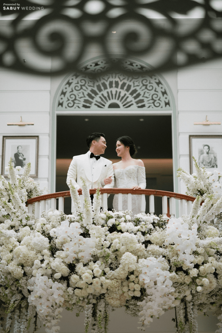  รีวิวงานแต่งธีมสีม่วงสวย Classy กับไอเดีย Gallery ที่แขกชอบมาก @ Mandarin Oriental, Bangkok