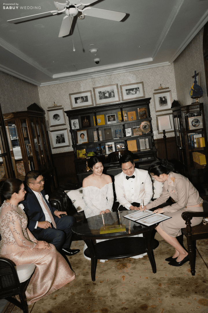  รีวิวงานแต่งธีมสีม่วงสวย Classy กับไอเดีย Gallery ที่แขกชอบมาก @ Mandarin Oriental, Bangkok