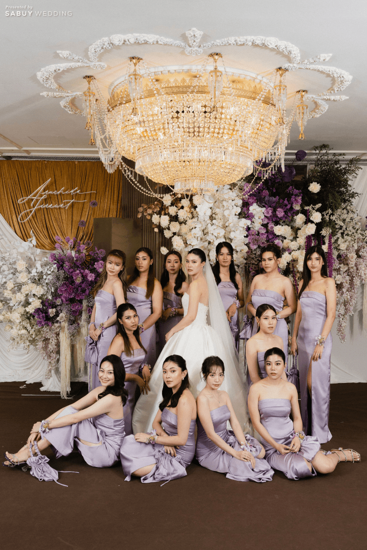  รีวิวงานแต่งธีมสีม่วงสวย Classy กับไอเดีย Gallery ที่แขกชอบมาก @ Mandarin Oriental, Bangkok