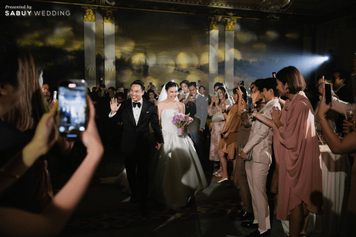  รีวิวงานแต่งธีมสีม่วงสวย Classy กับไอเดีย Gallery ที่แขกชอบมาก @ Mandarin Oriental, Bangkok