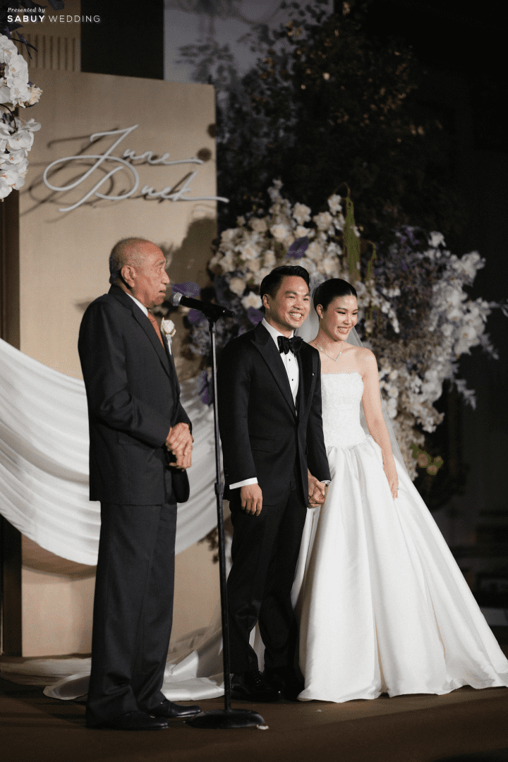  รีวิวงานแต่งธีมสีม่วงสวย Classy กับไอเดีย Gallery ที่แขกชอบมาก @ Mandarin Oriental, Bangkok