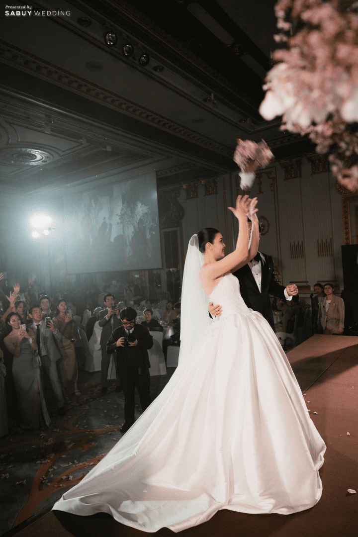  รีวิวงานแต่งธีมสีม่วงสวย Classy กับไอเดีย Gallery ที่แขกชอบมาก @ Mandarin Oriental, Bangkok