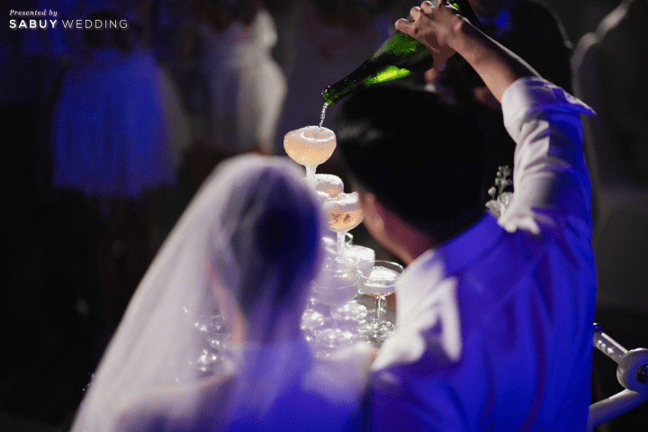  รีวิวงานแต่งธีมสีม่วงสวย Classy กับไอเดีย Gallery ที่แขกชอบมาก @ Mandarin Oriental, Bangkok