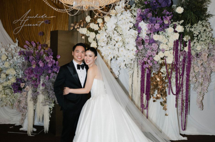  รีวิวงานแต่งธีมสีม่วงสวย Classy กับไอเดีย Gallery ที่แขกชอบมาก @ Mandarin Oriental, Bangkok