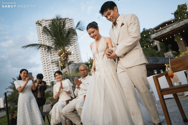  รีวิวงานแต่งริมทะเลโทน Tropical สดใส พร้อมวิวพระอาทิตย์ตกดินสุดโรแมนติก @ MASON PATTAYA