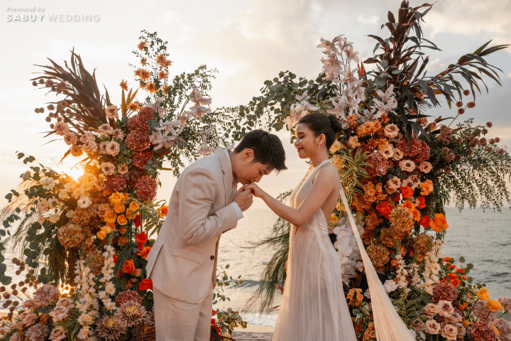  รีวิวงานแต่งริมทะเลโทน Tropical สดใส พร้อมวิวพระอาทิตย์ตกดินสุดโรแมนติก @ MASON PATTAYA