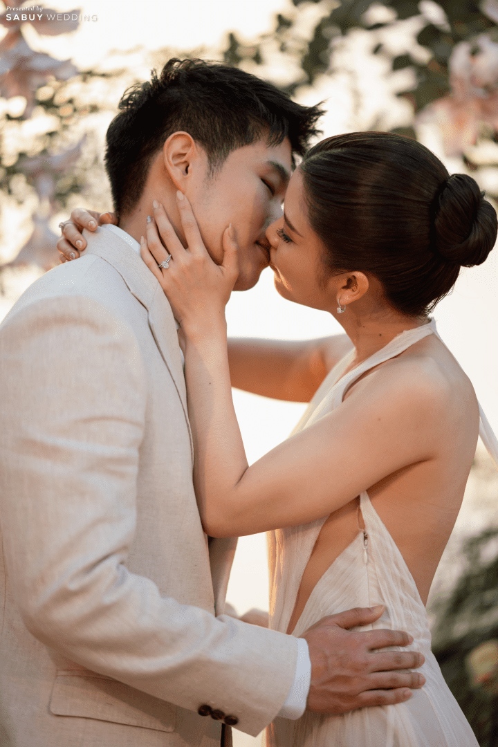  รีวิวงานแต่งริมทะเลโทน Tropical สดใส พร้อมวิวพระอาทิตย์ตกดินสุดโรแมนติก @ MASON PATTAYA