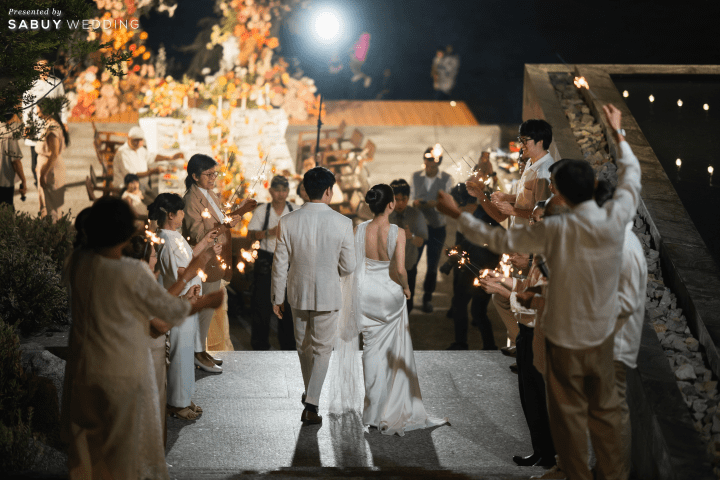  รีวิวงานแต่งริมทะเลโทน Tropical สดใส พร้อมวิวพระอาทิตย์ตกดินสุดโรแมนติก @ MASON PATTAYA