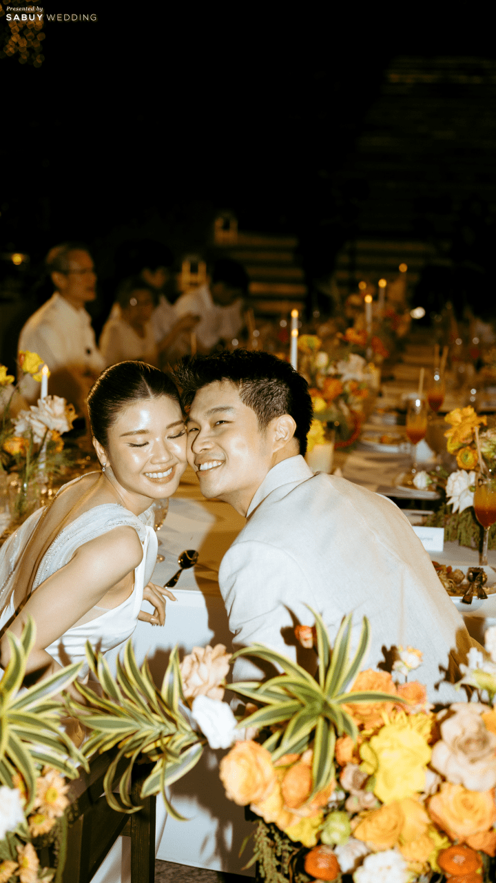  รีวิวงานแต่งริมทะเลโทน Tropical สดใส พร้อมวิวพระอาทิตย์ตกดินสุดโรแมนติก @ MASON PATTAYA