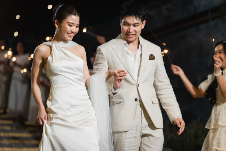  รีวิวงานแต่งริมทะเลโทน Tropical สดใส พร้อมวิวพระอาทิตย์ตกดินสุดโรแมนติก @ MASON PATTAYA