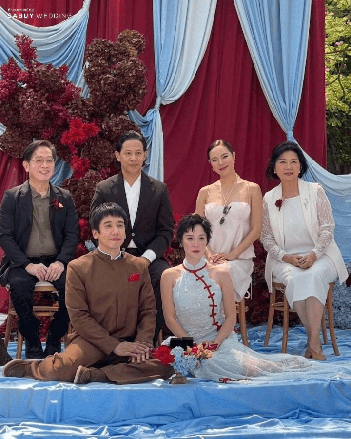  รวมภาพสุดอบอุ่น งานแต่ง "พลอย หอวัง - เต Three Man Down" ลุคเจ้าสาวเก๋สะกดสายตา สมฉายาแฟชั่นไอคอน!