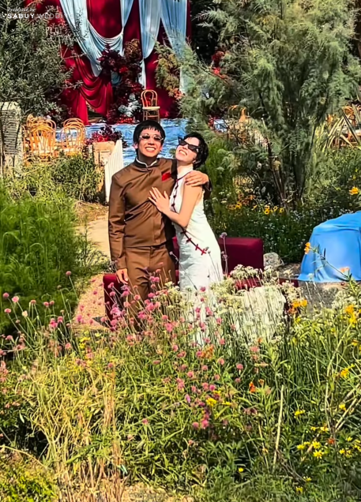  รวมภาพสุดอบอุ่น งานแต่ง "พลอย หอวัง - เต Three Man Down" ลุคเจ้าสาวเก๋สะกดสายตา สมฉายาแฟชั่นไอคอน!