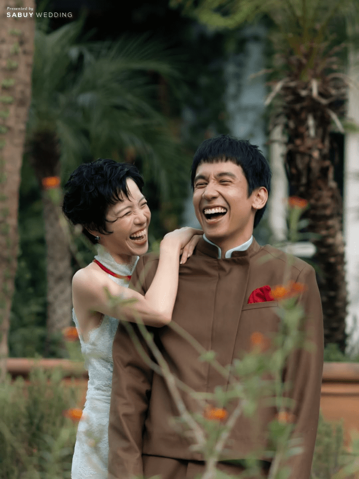  รวมภาพสุดอบอุ่น งานแต่ง "พลอย หอวัง - เต Three Man Down" ลุคเจ้าสาวเก๋สะกดสายตา สมฉายาแฟชั่นไอคอน!