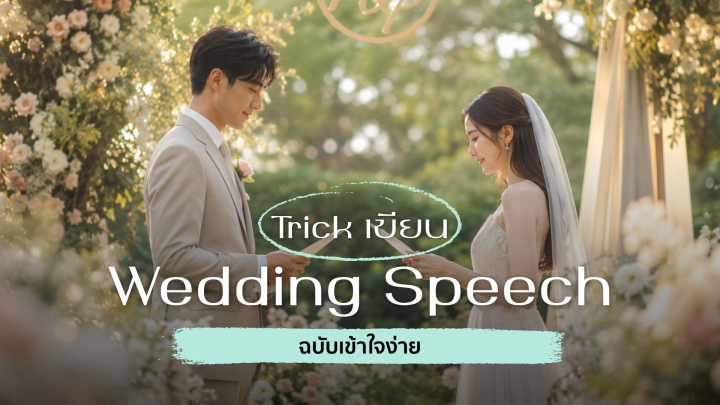  แจกทริคเขียน Wedding Speech ของบ่าวสาว ฉบับเข้าใจง่าย