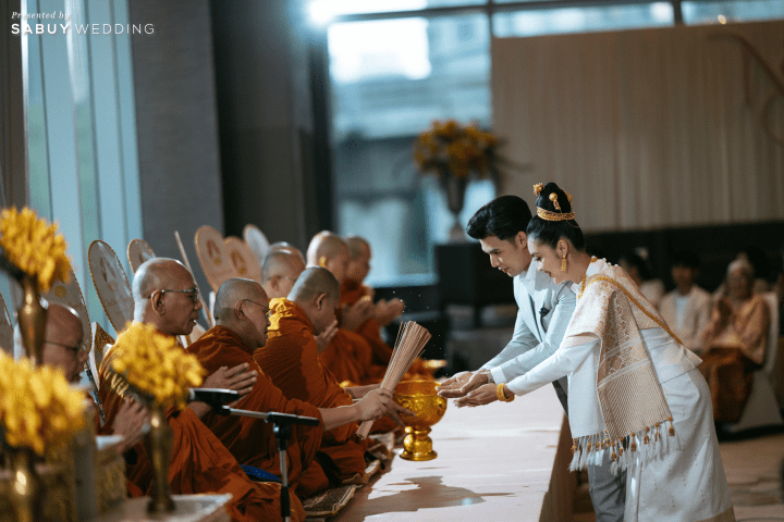  รีวิวงานแต่งลาว-ไทย สวยสดใสในธีมสีเหลือง @ The Okura Prestige Bangkok