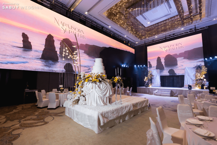  รีวิวงานแต่งลาว-ไทย สวยสดใสในธีมสีเหลือง @ The Okura Prestige Bangkok
