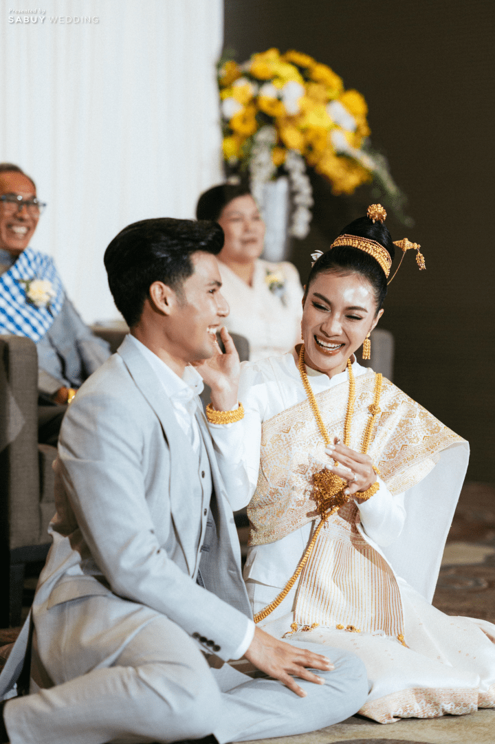  รีวิวงานแต่งลาว-ไทย สวยสดใสในธีมสีเหลือง @ The Okura Prestige Bangkok