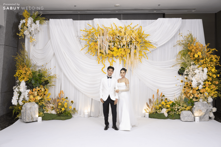  รีวิวงานแต่งลาว-ไทย สวยสดใสในธีมสีเหลือง @ The Okura Prestige Bangkok